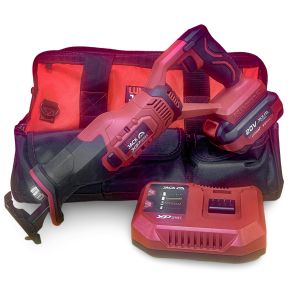 Lumberjack 20V Reciprocating Saw 1x 4Ah Battery, Fast Charger & Carry Bag